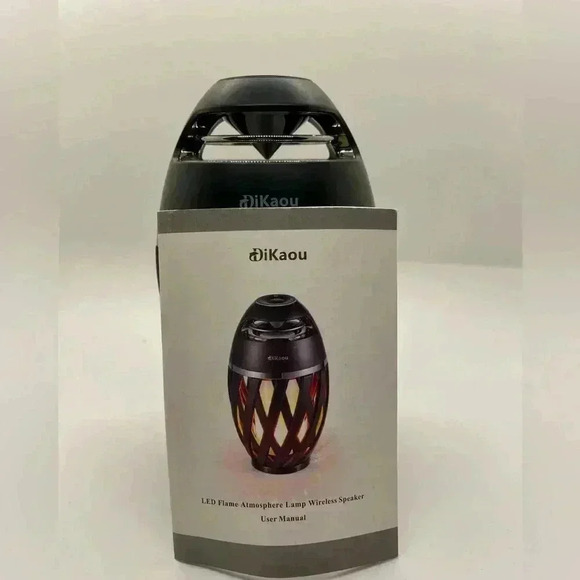 DiKaou LED Flame Atmosphere Lamp Wireless Speaker, new without box - Picture 1 of 4
